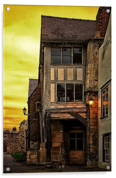 Medieval Alley Acrylic by Gabriela Wernicke-Marfo