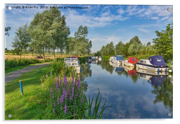 Summer river scene Acrylic by Brian Fry