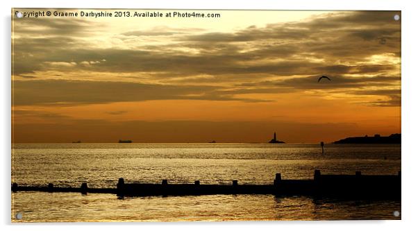 Sunrise At Blyth Acrylic by Graeme Darbyshire