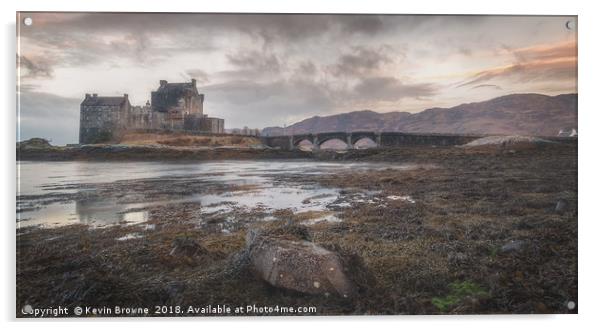 Eilean Donan Castle Acrylic by Kevin Browne
