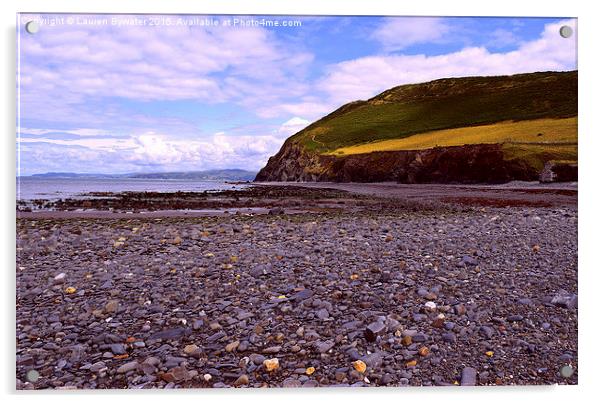 Coastal Landscape, Borth, Wales. Acrylic by Lauren Bywater