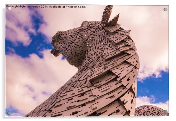 Helix Kelpies Acrylic by jim huntsman