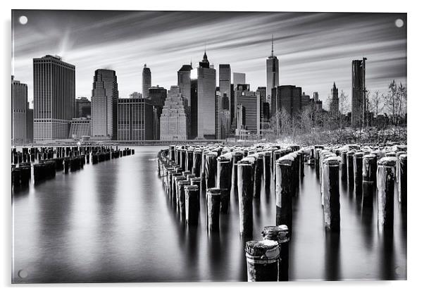NYC monochrome Acrylic by Kevin Ainslie