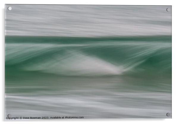 Luskentyre Wave Acrylic by Dave Bowman