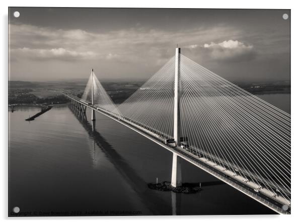 The Queensferry Crossing Acrylic by Dave Bowman