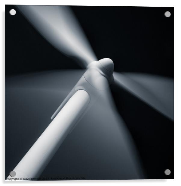 Wind Turbine Acrylic by Dave Bowman