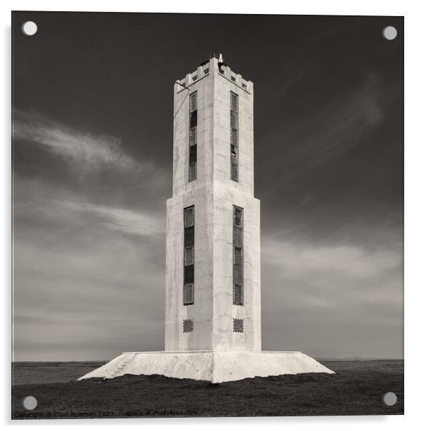 Knarraros Lighthouse Acrylic by Dave Bowman