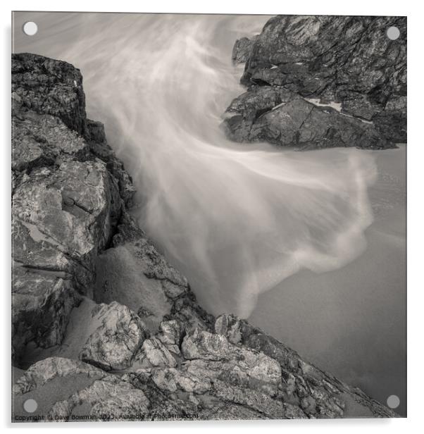 Uig Bay Tide Acrylic by Dave Bowman