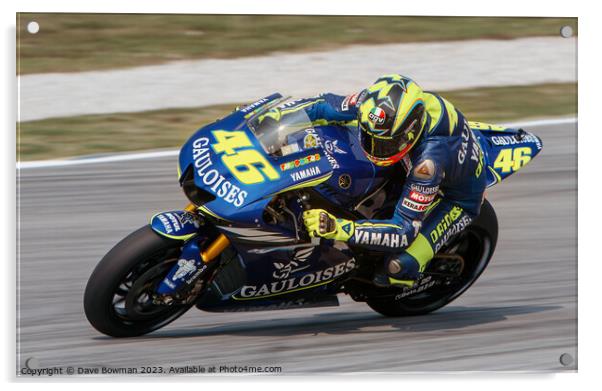 Rossi Sepang 2005 Acrylic by Dave Bowman