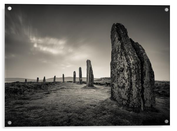 Ring Of Brodgar Acrylic by Dave Bowman