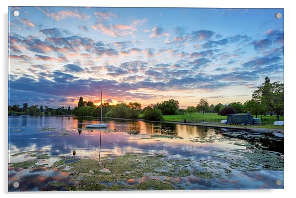  Sunset at Danson Park Acrylic by John Ly