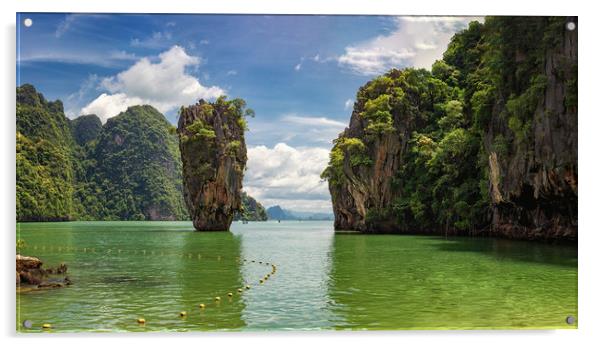 James Bond Island, Phuket, Thailand Acrylic by John Ly
