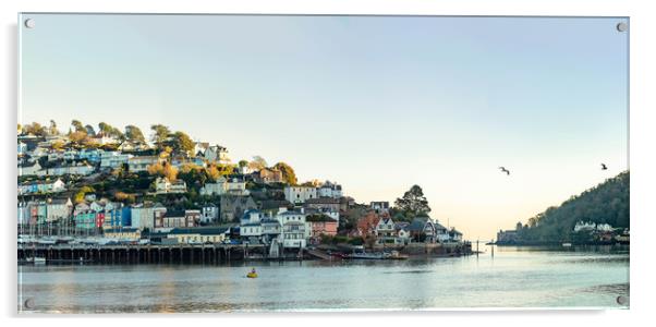 Ferry Port in Dartmouth, Devon Acrylic by John Ly