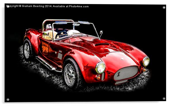  Vintage Sports Car Acrylic by Graham Beerling