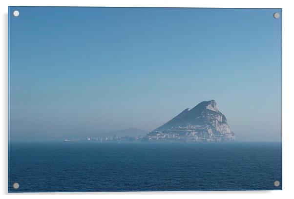 Rock of Gibraltar Acrylic by Claire Colston