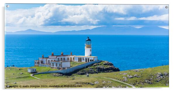 Lighthouse at Neist Point, Isle of Skye Acrylic by Keith Douglas