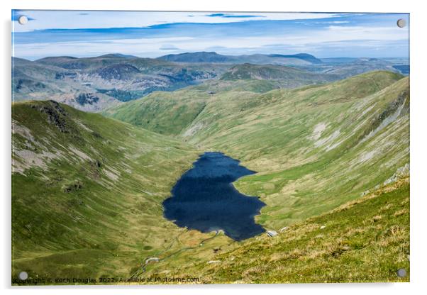 Hayeswater in the Lake District Acrylic by Keith Douglas