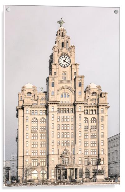 The Liver Building Acrylic by Keith Douglas
