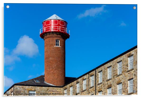 Industrial Heritage - Mill Water Tower Acrylic by Keith Douglas