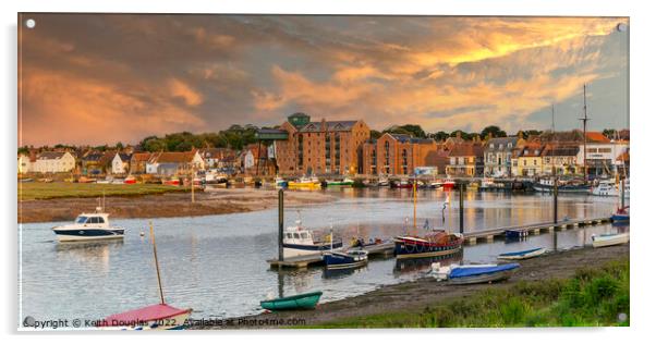 Wells next the Sea, Norfolk Acrylic by Keith Douglas