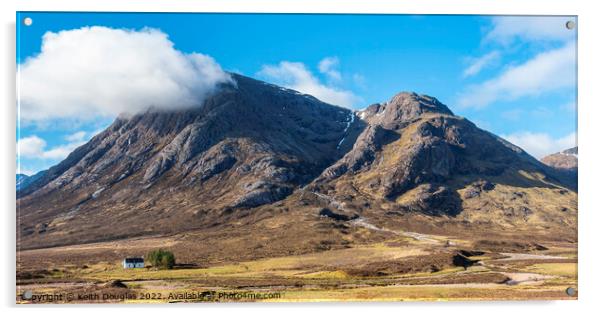 Buachaille Etive Mor and Stob Dearg Acrylic by Keith Douglas