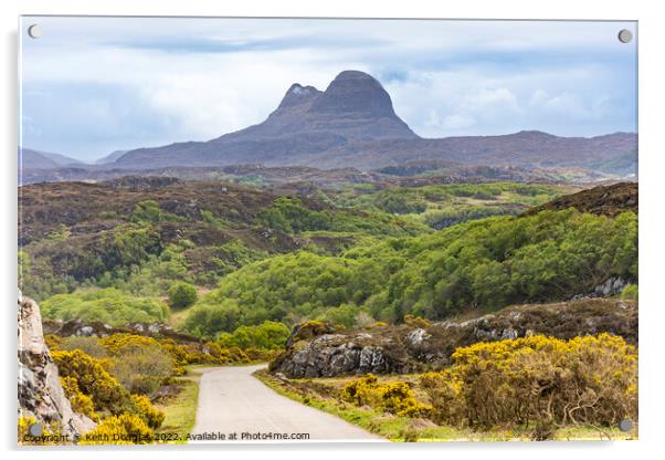 Suilven from the North West Acrylic by Keith Douglas