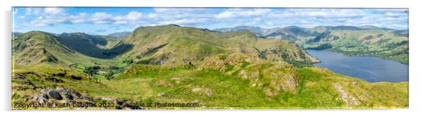 South and West from Hallin Fell Acrylic by Keith Douglas