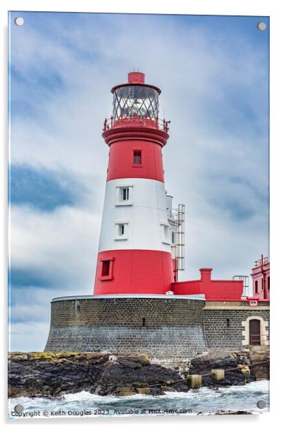 The Longstone Lighthouse, Farne Islands Acrylic by Keith Douglas