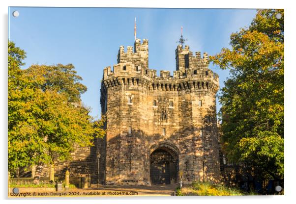 Lancaster Castle Acrylic by Keith Douglas