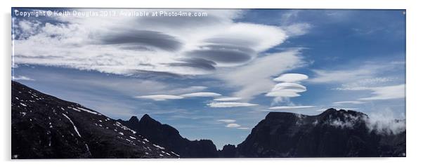Lenticular clouds Acrylic by Keith Douglas