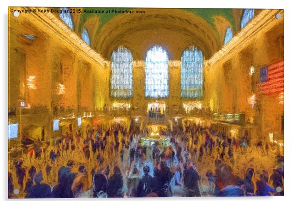  Grand Central Terminal Acrylic by Keith Douglas
