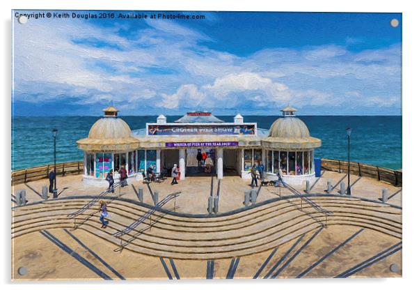 Cromer Pier, Norfolk Acrylic by Keith Douglas
