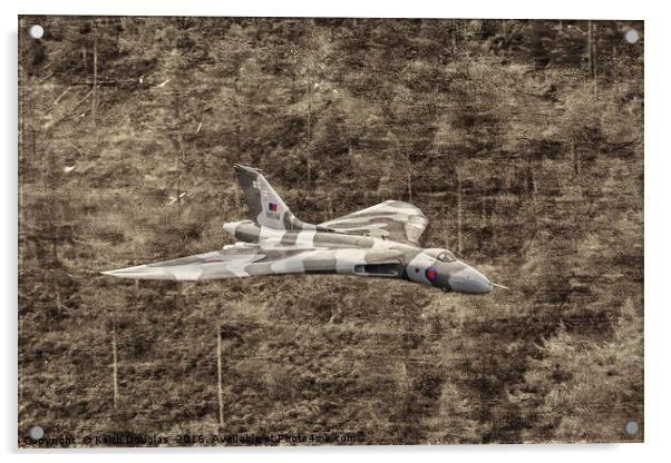 The Last Flying Vulcan Acrylic by Keith Douglas