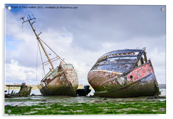 Nautical Wrecks Acrylic by Paul Walker
