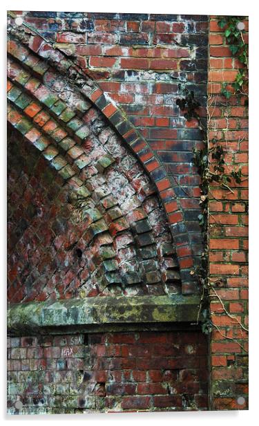 Victorian brick tunnel Acrylic by mazza and beksa beksa