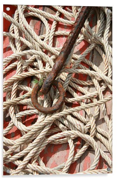 Rope and Anchor Acrylic by Callum Paterson