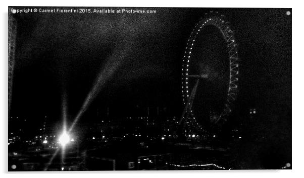 London Skyline Acrylic by Carmel Fiorentini