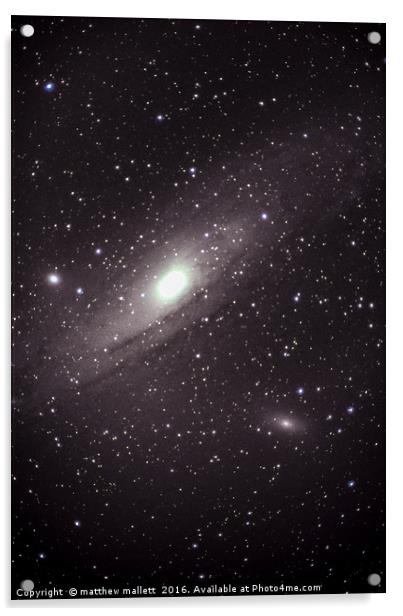 M31 Andromeda Galaxy Acrylic by matthew  mallett
