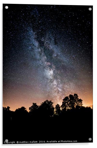 North Norfolk Milky Way Display Acrylic by matthew  mallett