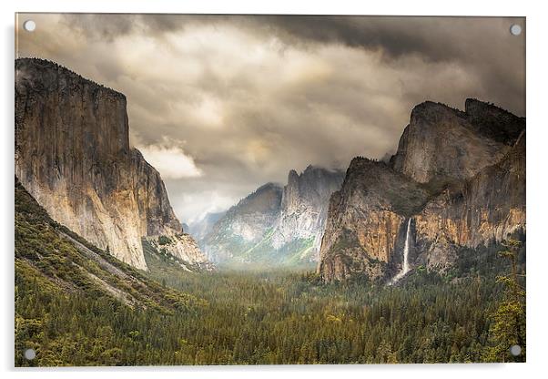 Storm Clouds over Yosemite Acrylic by Brian Clark