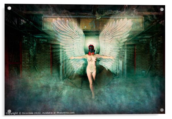 The Angel of Devastation Acrylic by Inca Kala
