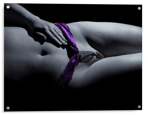 Pendant on a nude body 2 Acrylic by Inca Kala