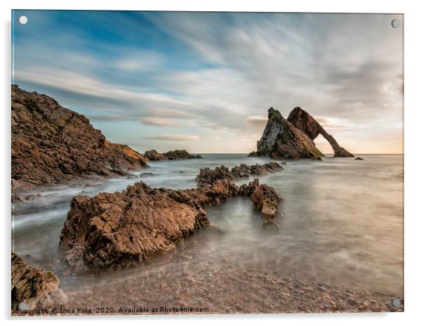 The Bow and Fiddle Rock Acrylic by Inca Kala