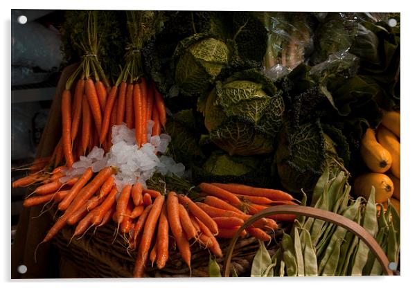 Mixed Vegetables Acrylic by anna collins