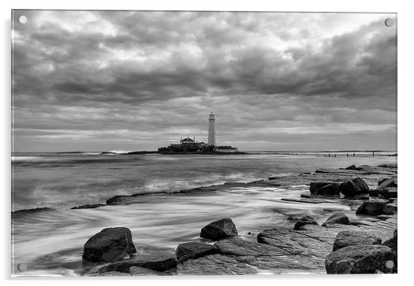 St Marys Lighthouse Acrylic by Andy Redhead