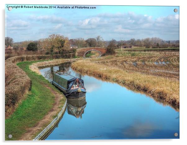 Ashby Canal at Congerstone Acrylic by Robert Maddocks