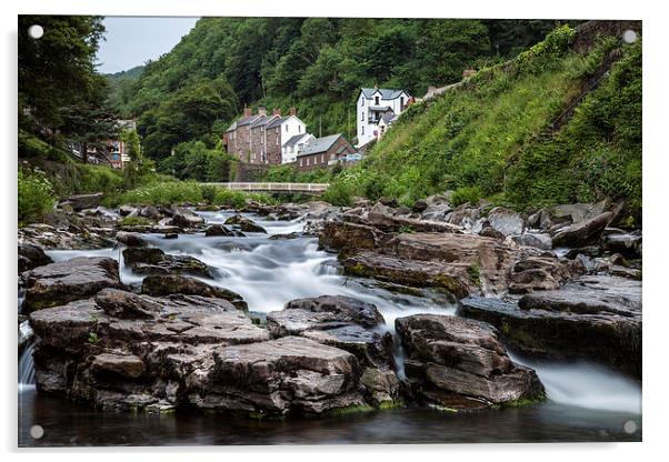 Lynmouth a timeless town Acrylic by Andrew Pettey