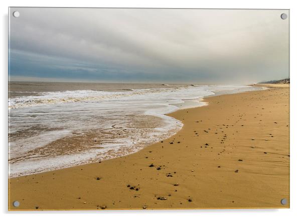 Hemsby Beach Acrylic by James Taylor