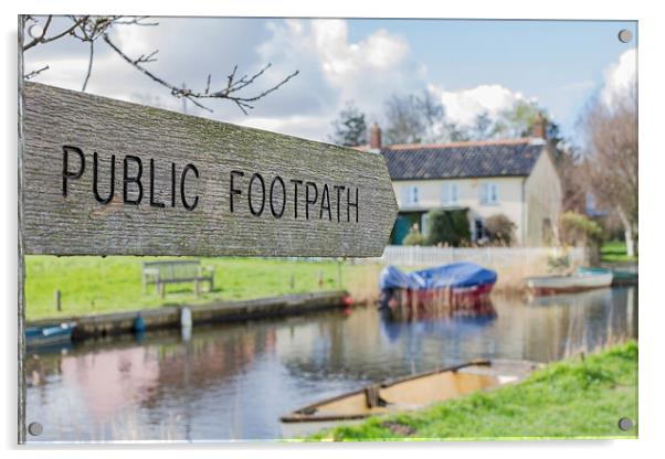 Somerton Public Footpath Acrylic by James Taylor