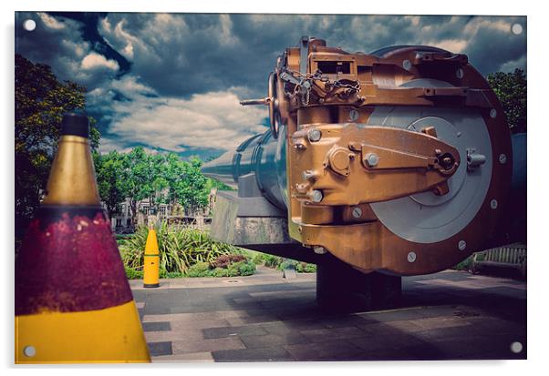 Imperial War Museum Big Gun Acrylic by David Dumbell